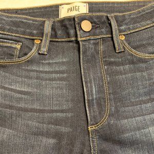 Paige Hoxton Straight - Ankle - Hartmann dark indigo was  28 length